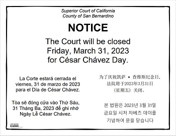Closed Friday, March 31, 2023