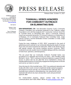 Townhall Series Honored For Community Outreach On Eliminating Bias
